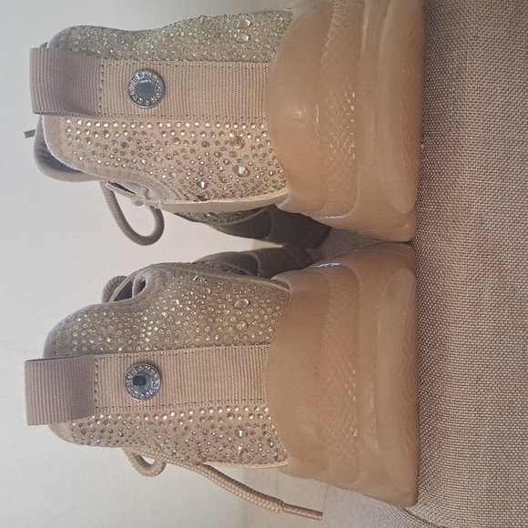 Steve Madden Maxima Rhinestone Embellished Chunky Sneakers - Picture 3 of 4